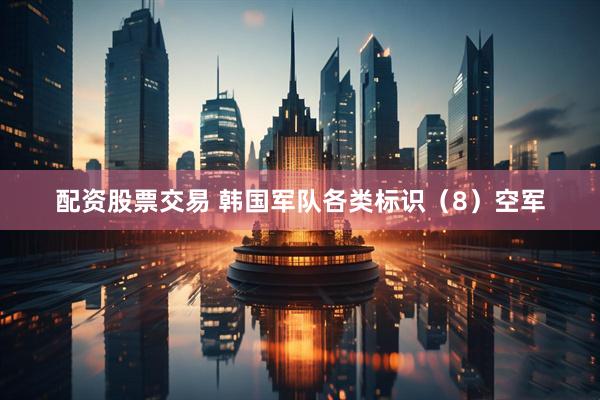 配资股票交易 韩国军队各类标识（8）空军
